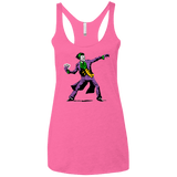 T-Shirts Vintage Pink / X-Small Crime Clown Banksy Women's Triblend Racerback Tank