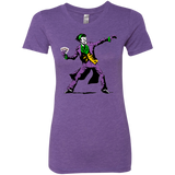 T-Shirts Purple Rush / Small Crime Clown Banksy Women's Triblend T-Shirt