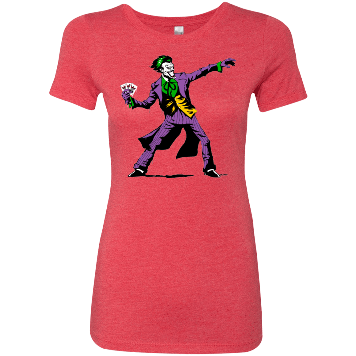 T-Shirts Vintage Red / Small Crime Clown Banksy Women's Triblend T-Shirt