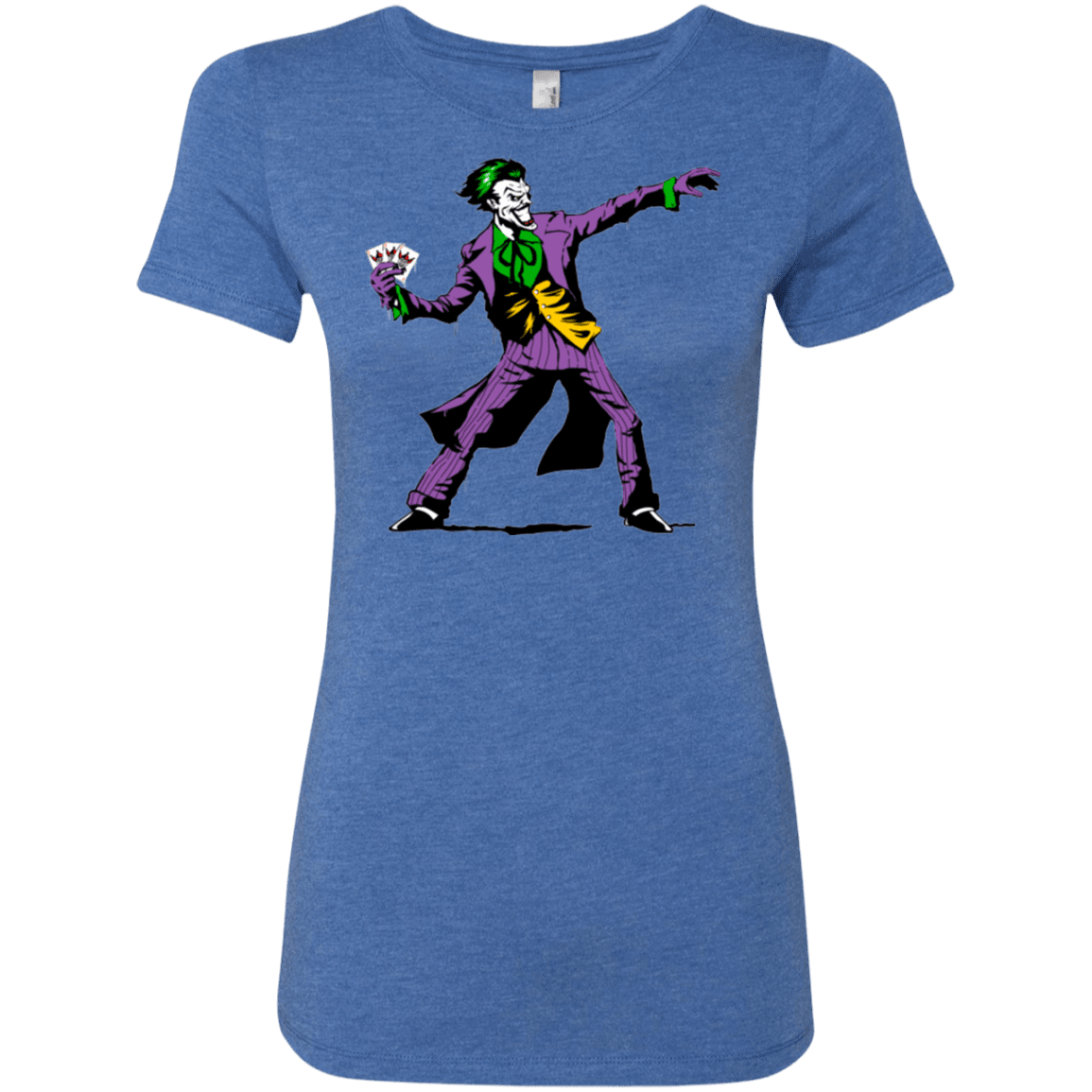 T-Shirts Vintage Royal / Small Crime Clown Banksy Women's Triblend T-Shirt