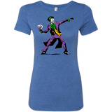 T-Shirts Vintage Royal / Small Crime Clown Banksy Women's Triblend T-Shirt