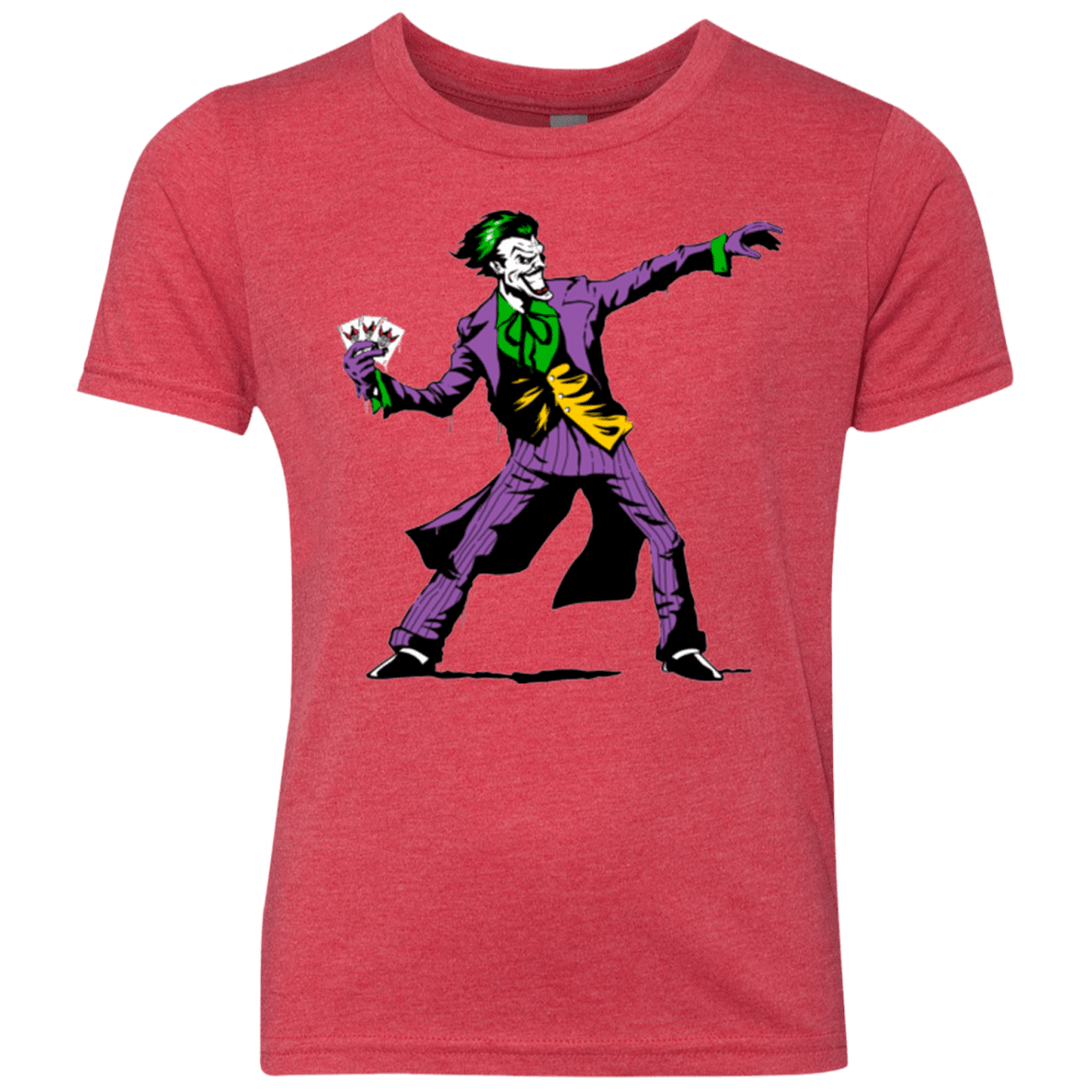 T-Shirts Vintage Red / YXS Crime Clown Banksy Youth Triblend T-Shirt