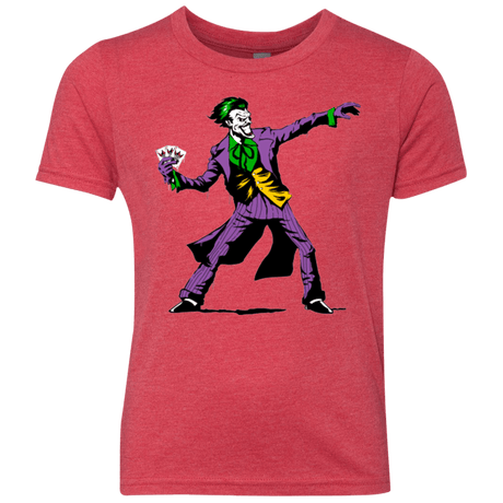 T-Shirts Vintage Red / YXS Crime Clown Banksy Youth Triblend T-Shirt