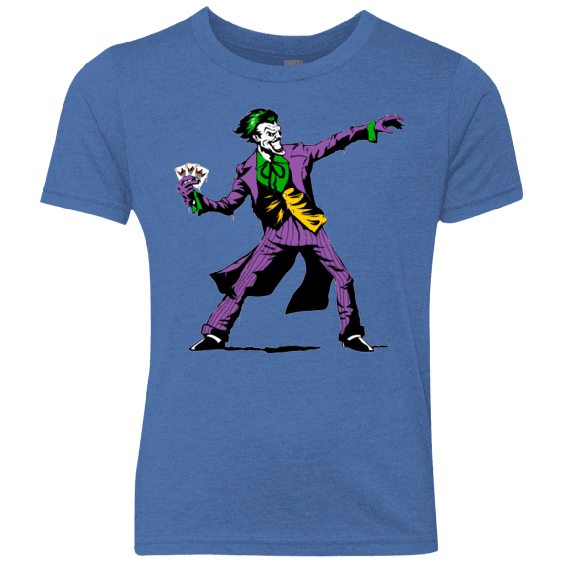 T-Shirts Vintage Royal / YXS Crime Clown Banksy Youth Triblend T-Shirt