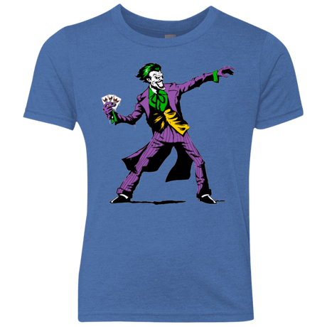 T-Shirts Vintage Royal / YXS Crime Clown Banksy Youth Triblend T-Shirt