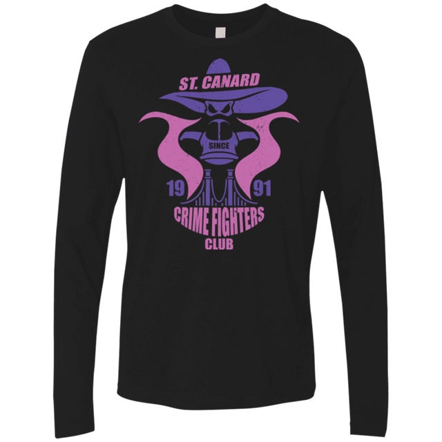 T-Shirts Black / Small Crime Fighters Club Men's Premium Long Sleeve