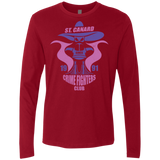 T-Shirts Cardinal / Small Crime Fighters Club Men's Premium Long Sleeve
