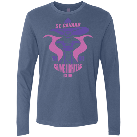 T-Shirts Indigo / Small Crime Fighters Club Men's Premium Long Sleeve