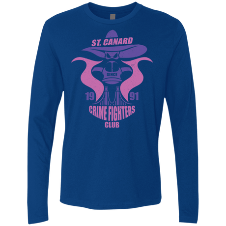 T-Shirts Royal / Small Crime Fighters Club Men's Premium Long Sleeve