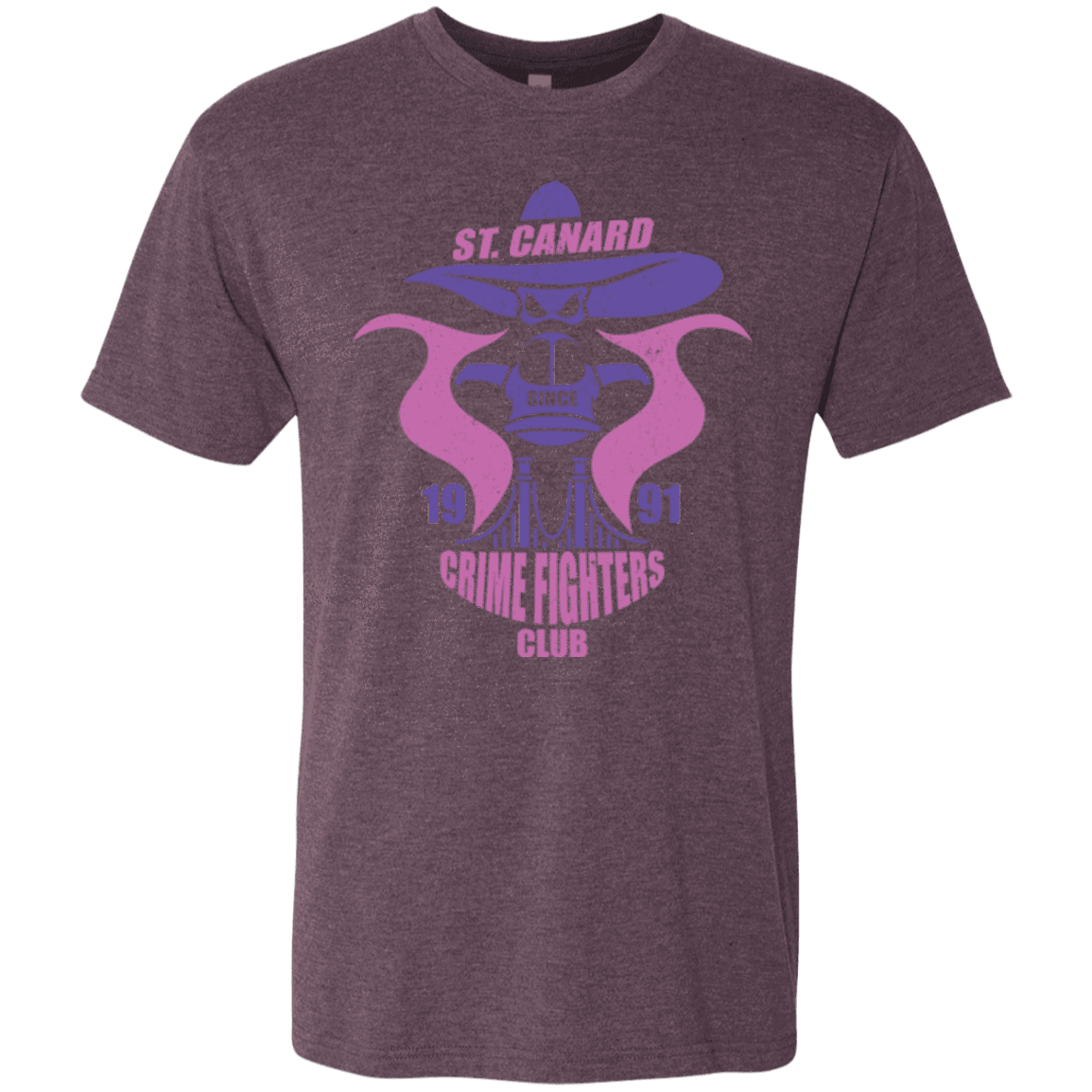 T-Shirts Vintage Purple / Small Crime Fighters Club Men's Triblend T-Shirt