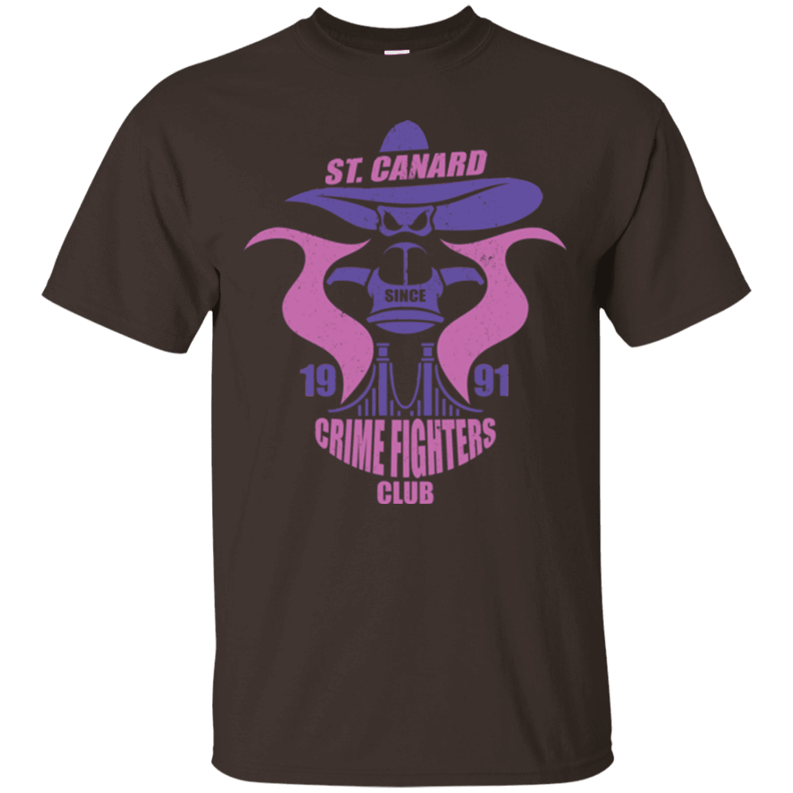 T-Shirts Dark Chocolate / Small Crime Fighters Club T-Shirt