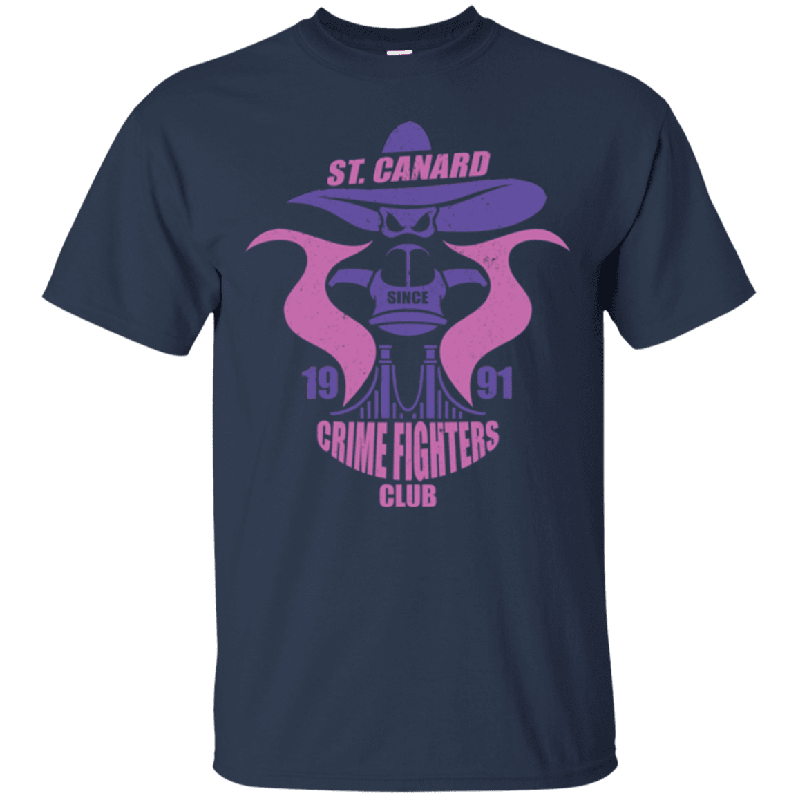 T-Shirts Navy / Small Crime Fighters Club T-Shirt
