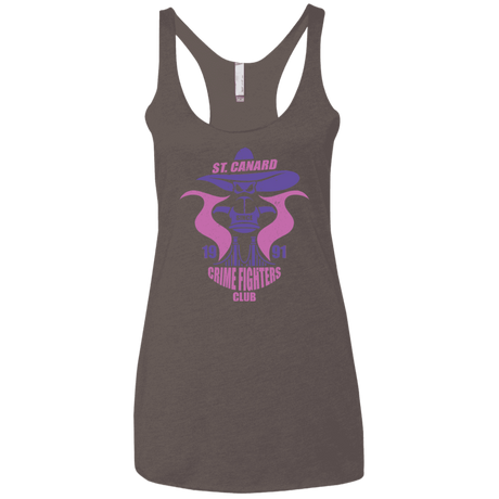 T-Shirts Macchiato / X-Small Crime Fighters Club Women's Triblend Racerback Tank