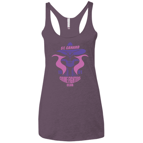 T-Shirts Vintage Purple / X-Small Crime Fighters Club Women's Triblend Racerback Tank