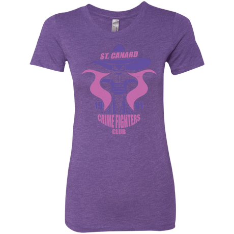 T-Shirts Purple Rush / Small Crime Fighters Club Women's Triblend T-Shirt