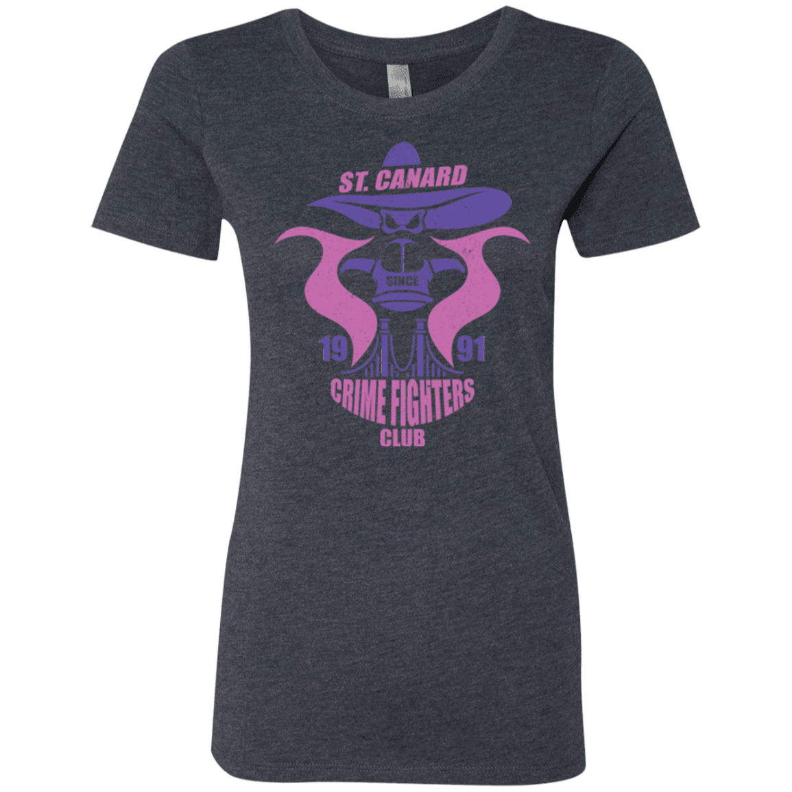T-Shirts Vintage Navy / Small Crime Fighters Club Women's Triblend T-Shirt