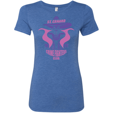 T-Shirts Vintage Royal / Small Crime Fighters Club Women's Triblend T-Shirt