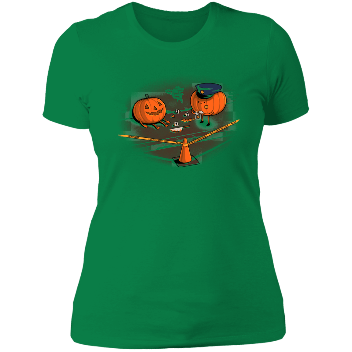 T-Shirts Kelly Green / S Crime Scene Women's Premium T-Shirt