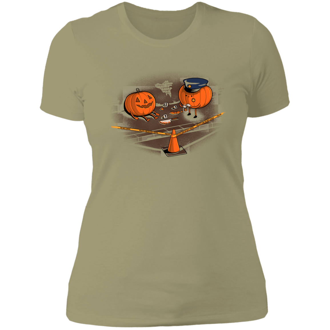 T-Shirts Light Olive / S Crime Scene Women's Premium T-Shirt