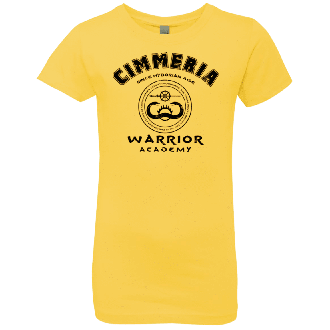 T-Shirts Vibrant Yellow / YXS Crimmeria Warrior academy Girls Premium T-Shirt