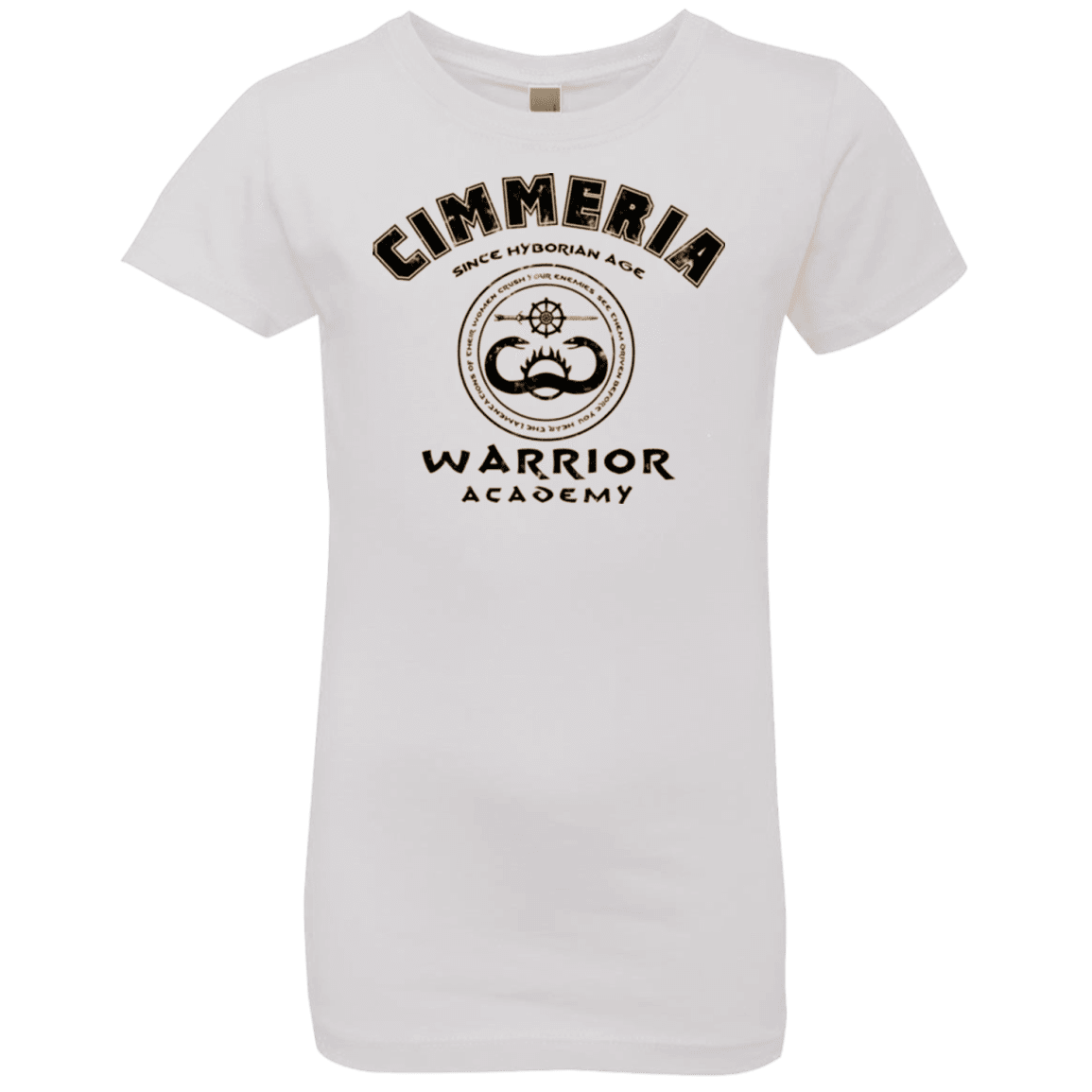 T-Shirts White / YXS Crimmeria Warrior academy Girls Premium T-Shirt