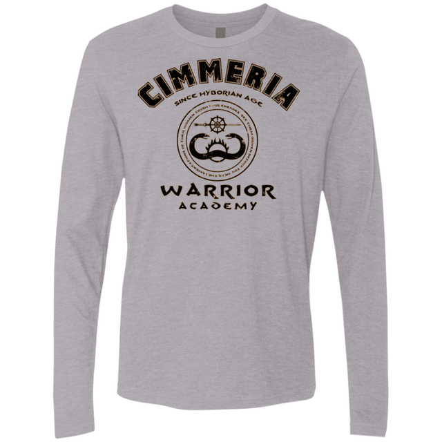 T-Shirts Heather Grey / Small Crimmeria Warrior academy Men's Premium Long Sleeve