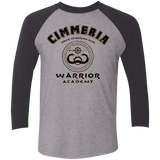 T-Shirts Premium Heather/ Vintage Black / X-Small Crimmeria Warrior academy Men's Triblend 3/4 Sleeve