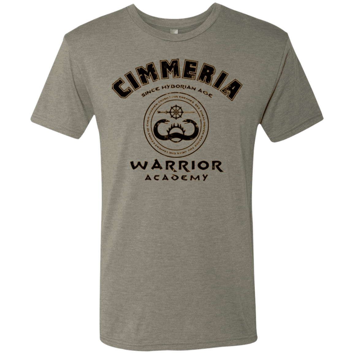 T-Shirts Venetian Grey / Small Crimmeria Warrior academy Men's Triblend T-Shirt