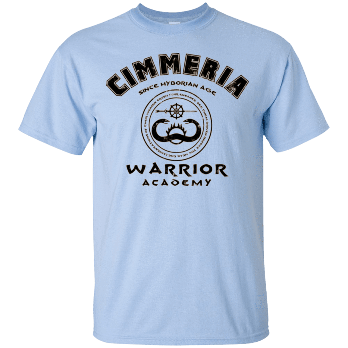 T-Shirts Light Blue / Small Crimmeria Warrior academy T-Shirt