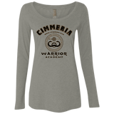 T-Shirts Venetian Grey / Small Crimmeria Warrior academy Women's Triblend Long Sleeve Shirt