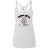 T-Shirts Heather White / X-Small Crimmeria Warrior academy Women's Triblend Racerback Tank