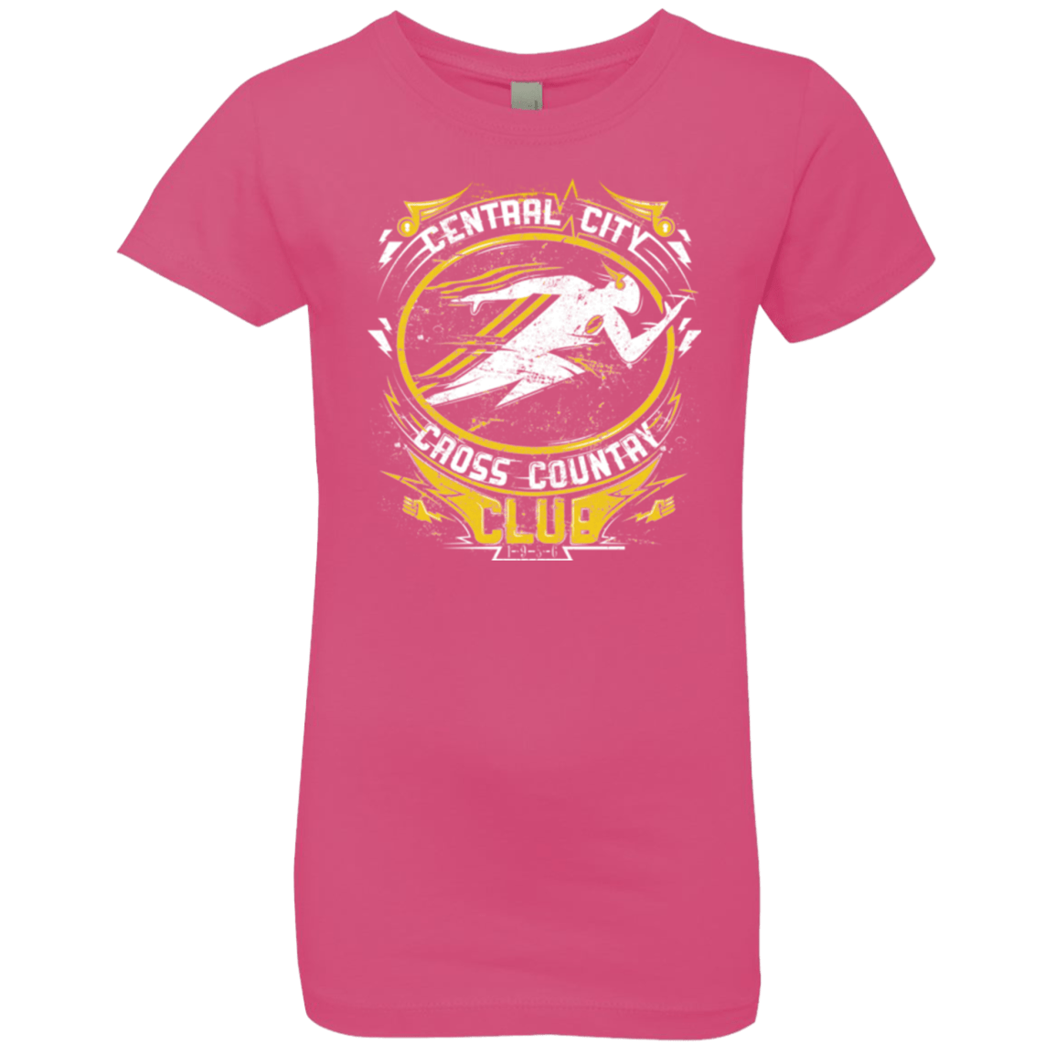 T-Shirts Hot Pink / YXS Cross Country Club Girls Premium T-Shirt