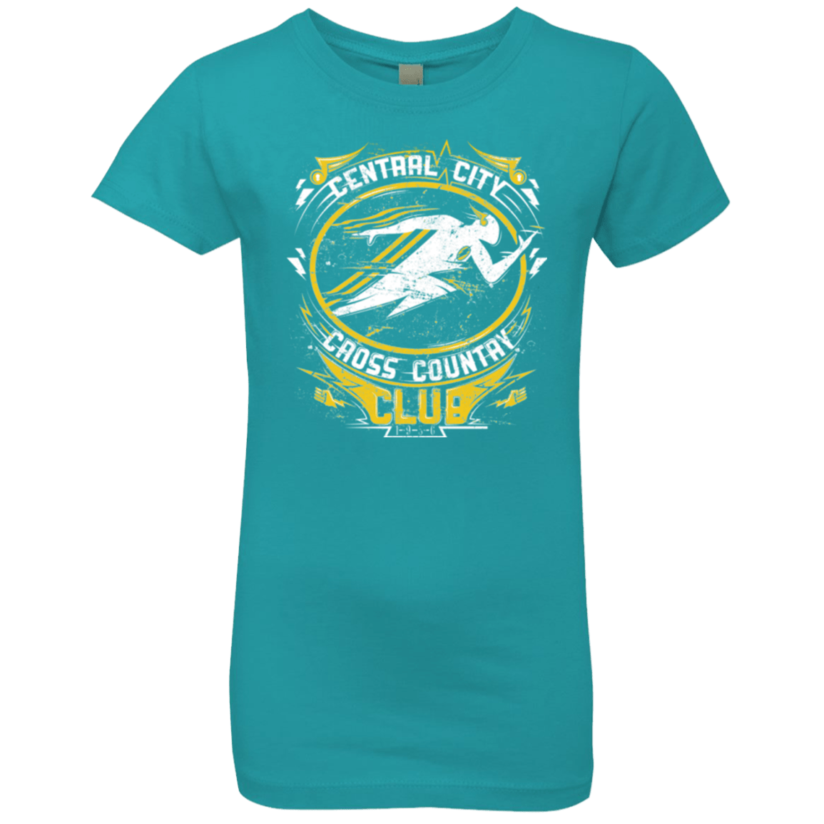 T-Shirts Tahiti Blue / YXS Cross Country Club Girls Premium T-Shirt