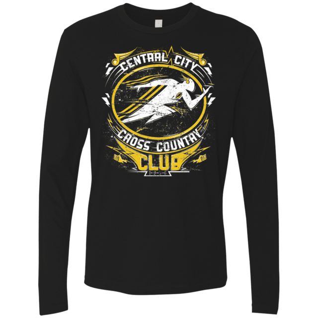 T-Shirts Black / Small Cross Country Club Men's Premium Long Sleeve