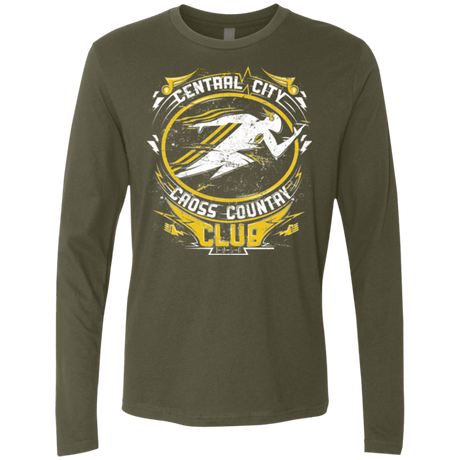 T-Shirts Military Green / Small Cross Country Club Men's Premium Long Sleeve