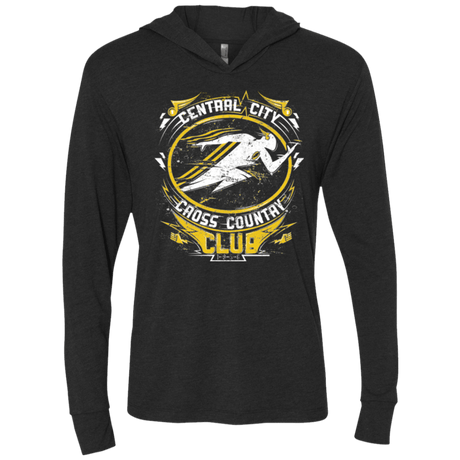T-Shirts Vintage Black / X-Small Cross Country Club Triblend Long Sleeve Hoodie Tee