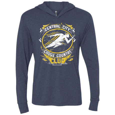 T-Shirts Vintage Navy / X-Small Cross Country Club Triblend Long Sleeve Hoodie Tee