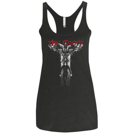 T-Shirts Vintage Black / X-Small Cross Crown Women's Triblend Racerback Tank