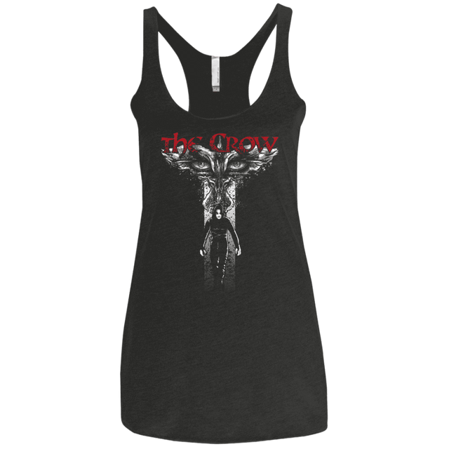 T-Shirts Vintage Black / X-Small Cross Crown Women's Triblend Racerback Tank