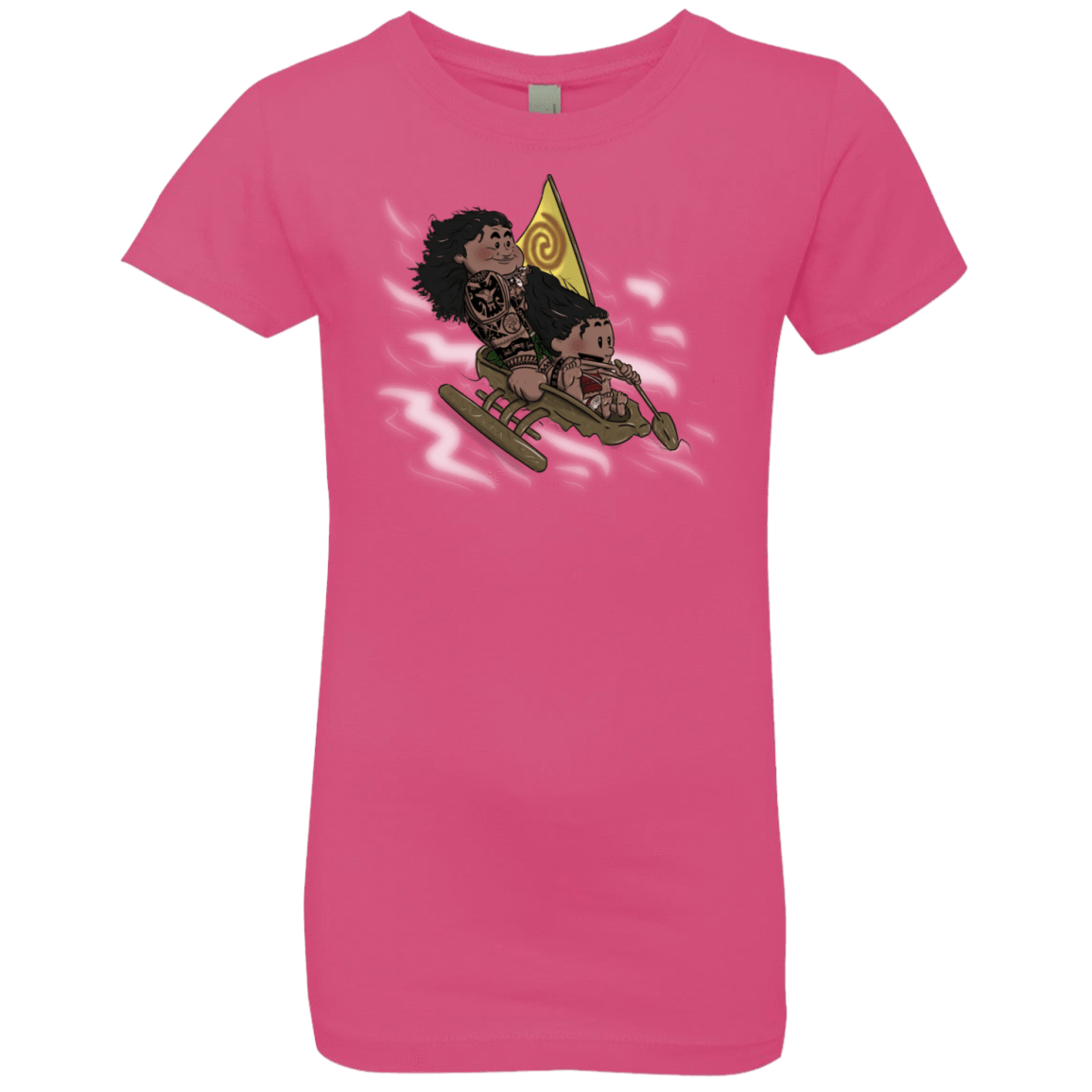 T-Shirts Hot Pink / YXS Cross to The Ocean Girls Premium T-Shirt