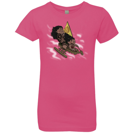 T-Shirts Hot Pink / YXS Cross to The Ocean Girls Premium T-Shirt