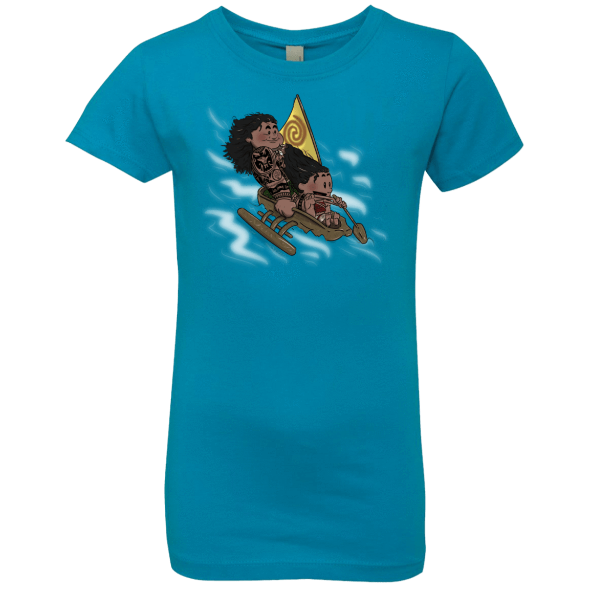 T-Shirts Turquoise / YXS Cross to The Ocean Girls Premium T-Shirt