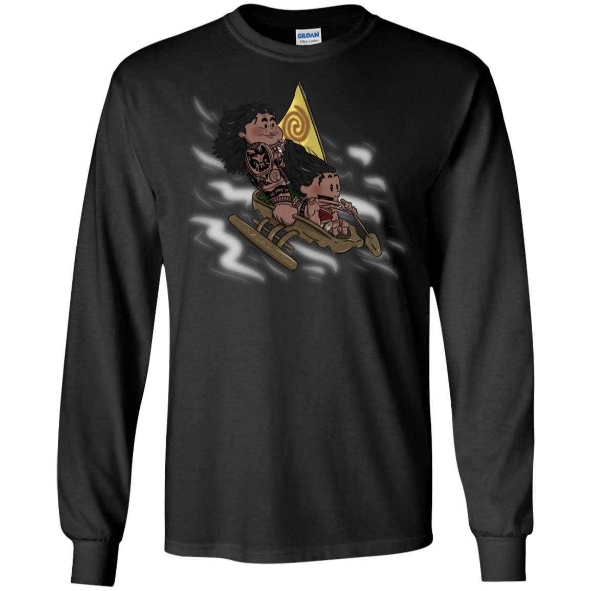 T-Shirts Black / S Cross to The Ocean Men's Long Sleeve T-Shirt