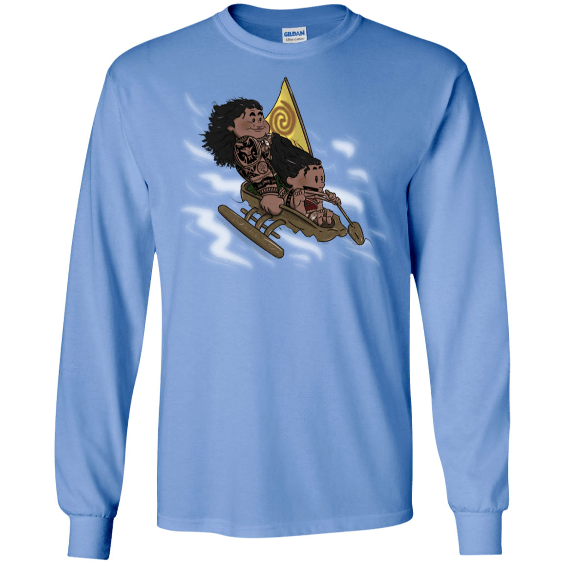 T-Shirts Carolina Blue / S Cross to The Ocean Men's Long Sleeve T-Shirt