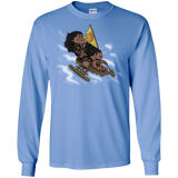 T-Shirts Carolina Blue / S Cross to The Ocean Men's Long Sleeve T-Shirt