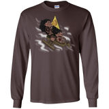 T-Shirts Dark Chocolate / S Cross to The Ocean Men's Long Sleeve T-Shirt