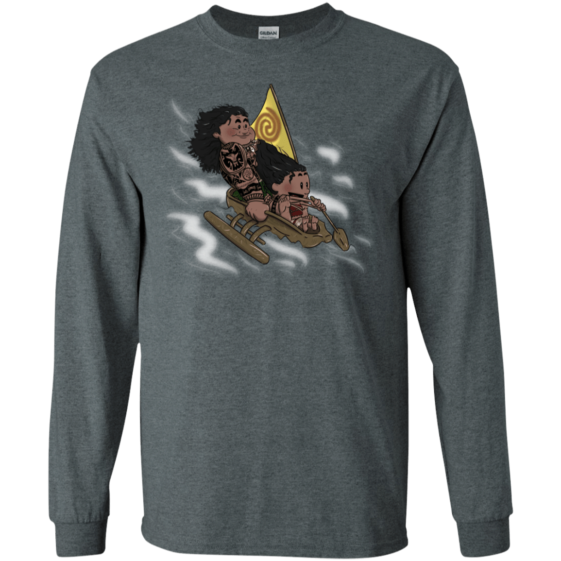 T-Shirts Dark Heather / S Cross to The Ocean Men's Long Sleeve T-Shirt