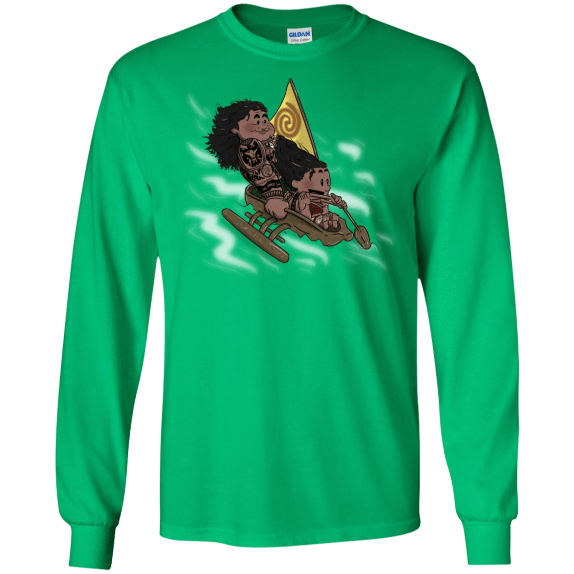 T-Shirts Irish Green / S Cross to The Ocean Men's Long Sleeve T-Shirt