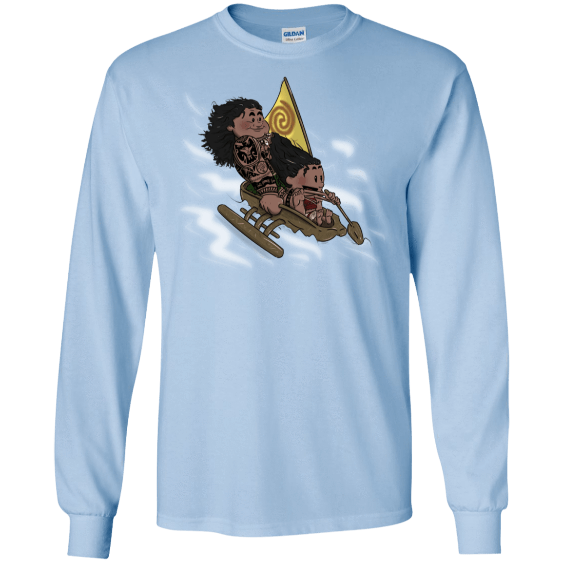 T-Shirts Light Blue / S Cross to The Ocean Men's Long Sleeve T-Shirt