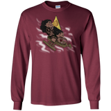 T-Shirts Maroon / S Cross to The Ocean Men's Long Sleeve T-Shirt